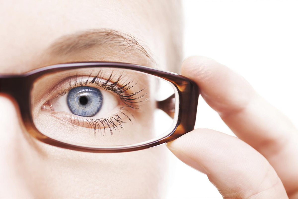 Designer eyewear display at Family Eyecare in Harrow
